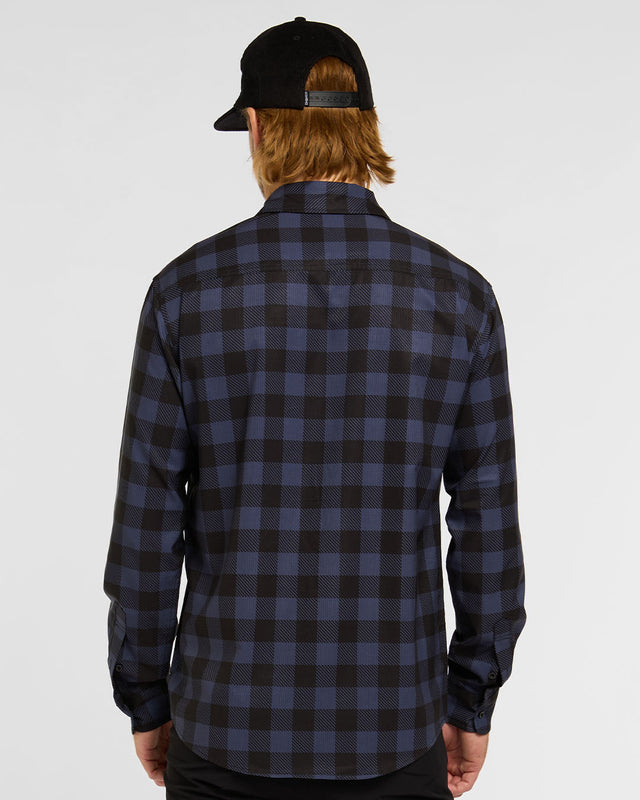 Mens Tech Long Sleeve Shirt | Jet