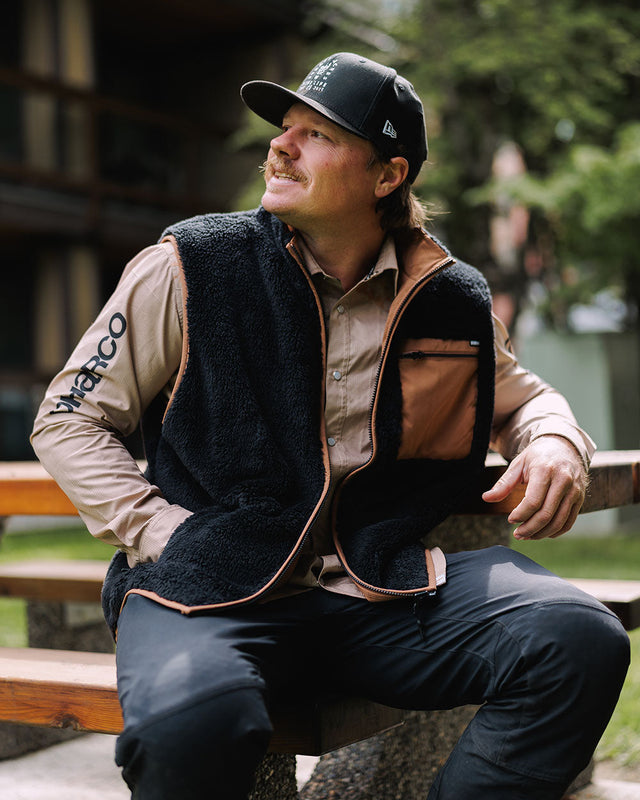 Mens Sherpa Vest | Kyle Strait Signature - Round Up | MENS | TOPS | FLEECE AND HOODIES | VEST | SHERPA | DHaRCO | MTB | Image 4 of 8