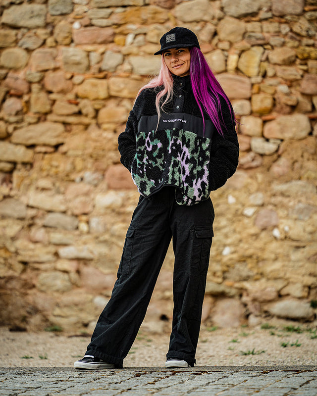 Womens Sherpa | Isa Signature - Purple Leopard | WOMENS | TOPS | FLEECE AND HOODIES | SHERPA | SHERPA | DHaRCO | MTB | Image 2 of 8
