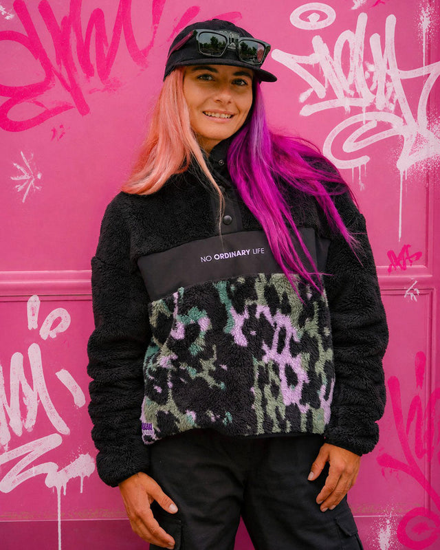 Womens Sherpa | Isa Signature - Purple Leopard | WOMENS | TOPS | FLEECE AND HOODIES | SHERPA | SHERPA | DHaRCO | MTB | Image 1 of 8