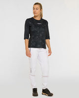 Womens 3/4 Sleeve Jersey | Leopard Palm