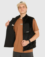 Mens Sherpa Vest | Black | MENS | TOPS | FLEECE AND HOODIES | VEST | SHERPA | DHaRCO | MTB | Image 1 of 6