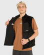 Mens Sherpa Vest | Black | MENS | TOPS | FLEECE AND HOODIES | VEST | DHaRCO | MTB | Image 1 of 6