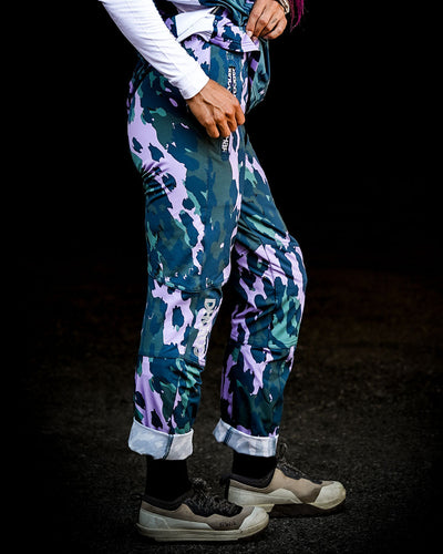 Womens Gravity Pants | Isa Signature - Purple Leopard