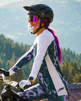 Womens Race Jersey | Isa Signature - Purple Leopard | WOMENS | TOPS | JERSEYS | LONG SLEEVES | RACE JERSEY | DHaRCO | MTB | Image 3 of 6